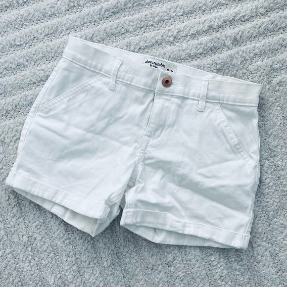 abercrombie kids Other - NWOT - Abercrombie kids Girls’ Super Soft Cotton Midi White Shorts 11/12